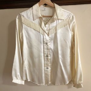 VTG 50s satin western shirt. Size L